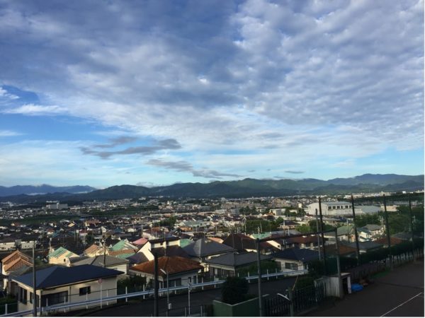 甲の原中学校からの眺め