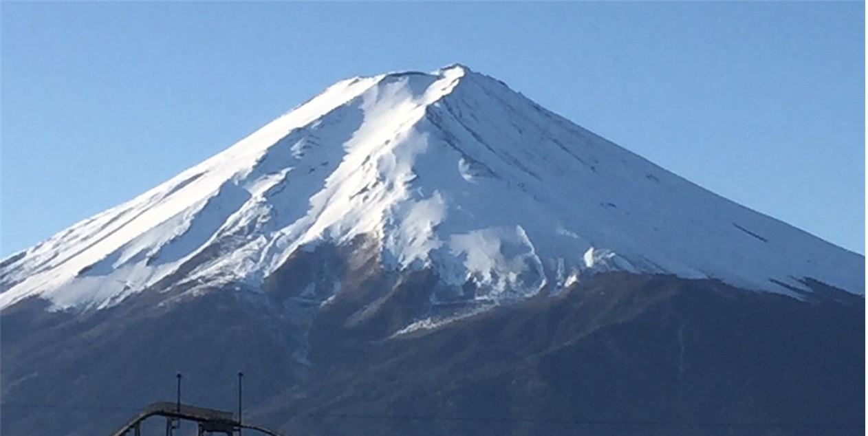 富士急ハイランドから望む富士