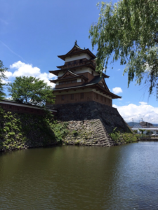 諏訪湖見下ろす高島城
