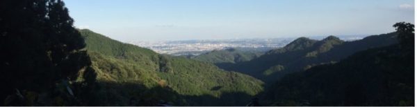 刈寄山から望む八王子市内