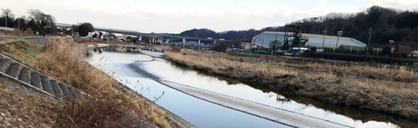 秋川の寒風景