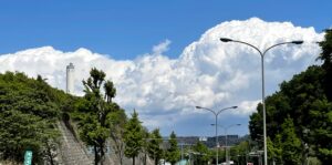 夏空の様な積乱雲発生