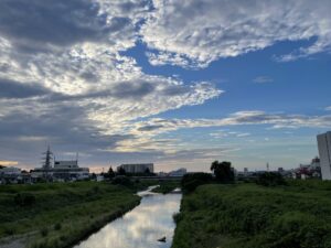 夏！暁橋からの朝