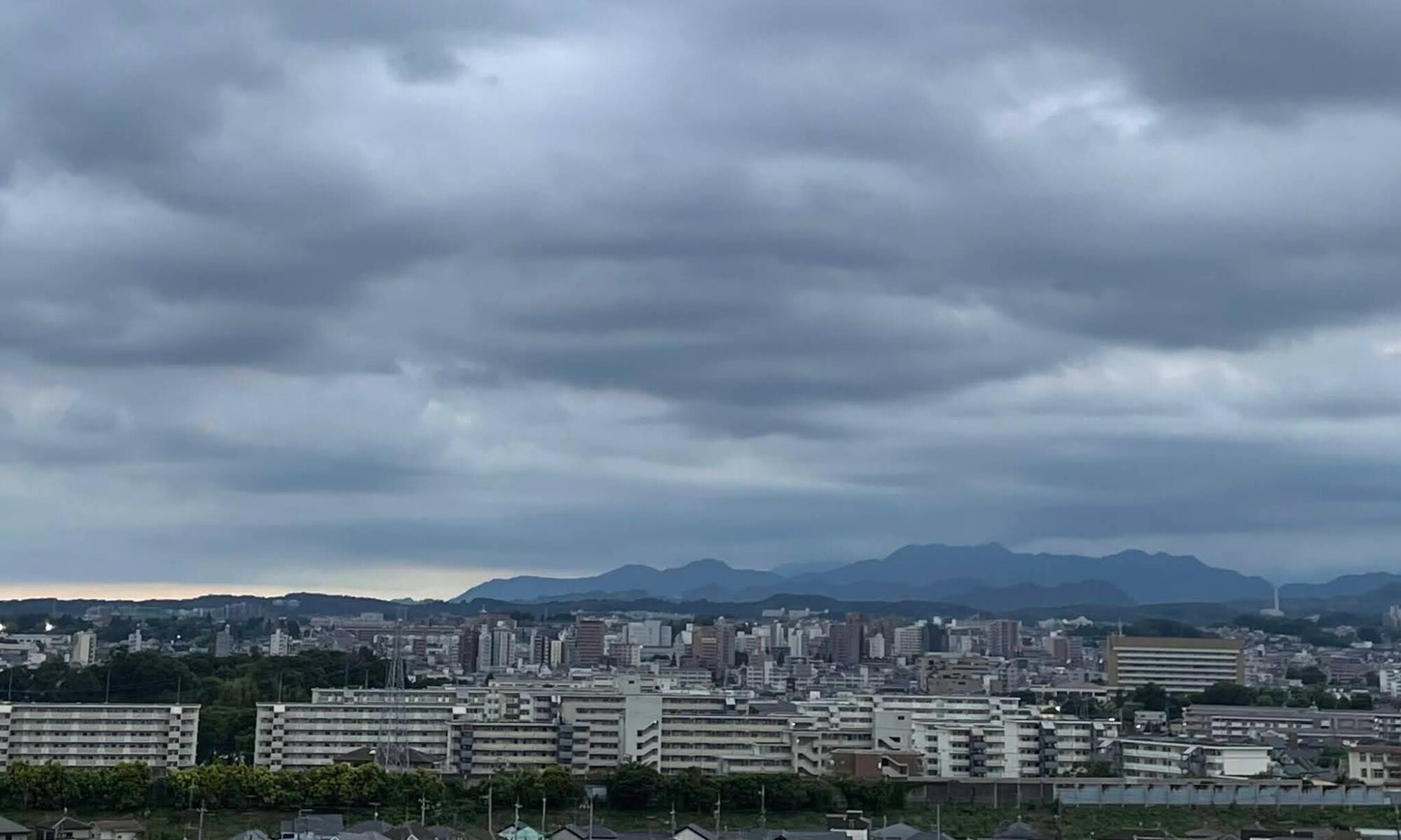 丹沢大山方面の眺め
