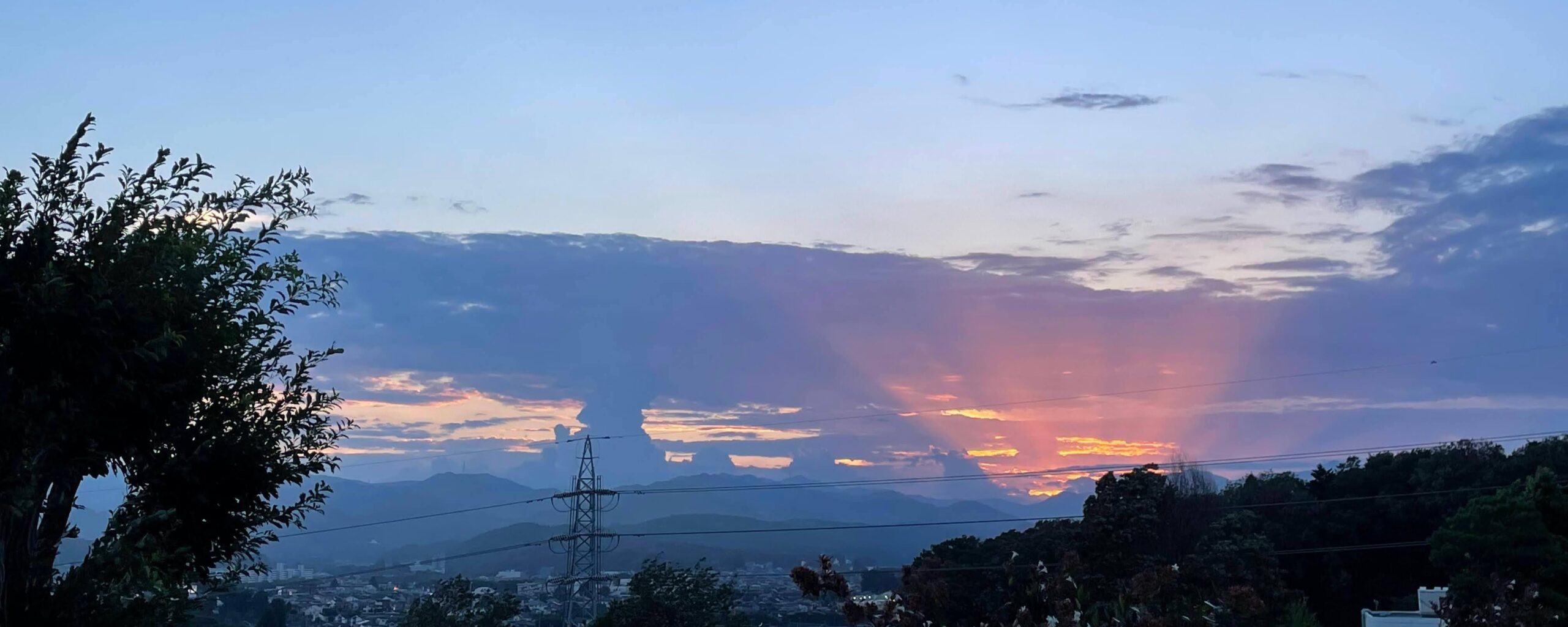 幻想的・夏の夕日